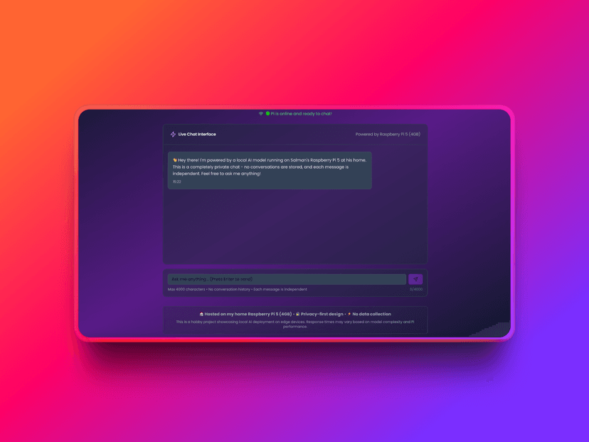 Raspberry Pi AI Chat Interface